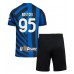 Maillot de foot Inter Milan Alessandro Bastoni #95 Domicile vêtements enfant 2024-25 Manches Courtes (+ pantalon court)